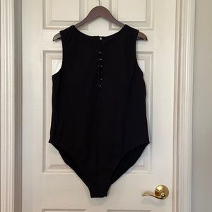 Ribbed Black Plus Sized Swinsuit
